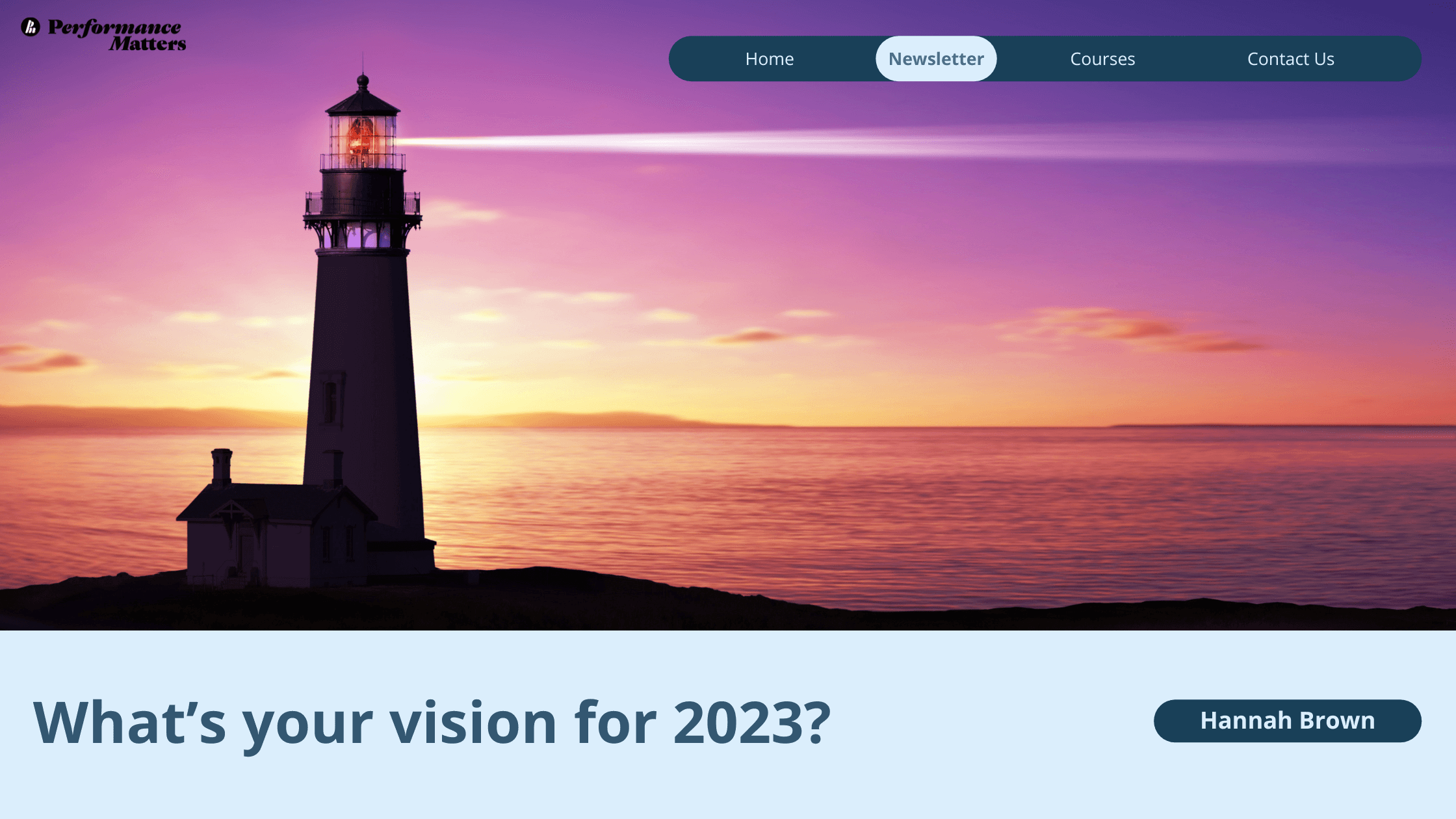 What’s your vision for 2023?