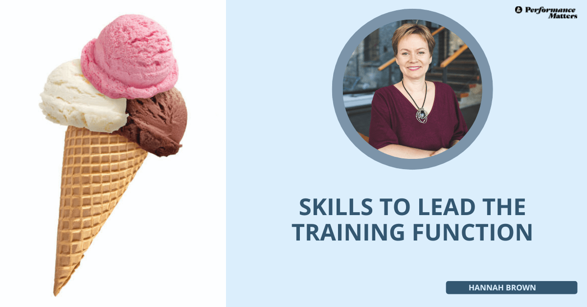 Skills to lead the training function